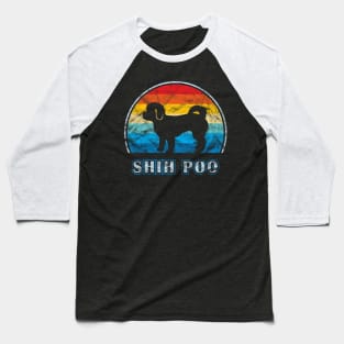 Shih Poo Vintage Design Dog Baseball T-Shirt